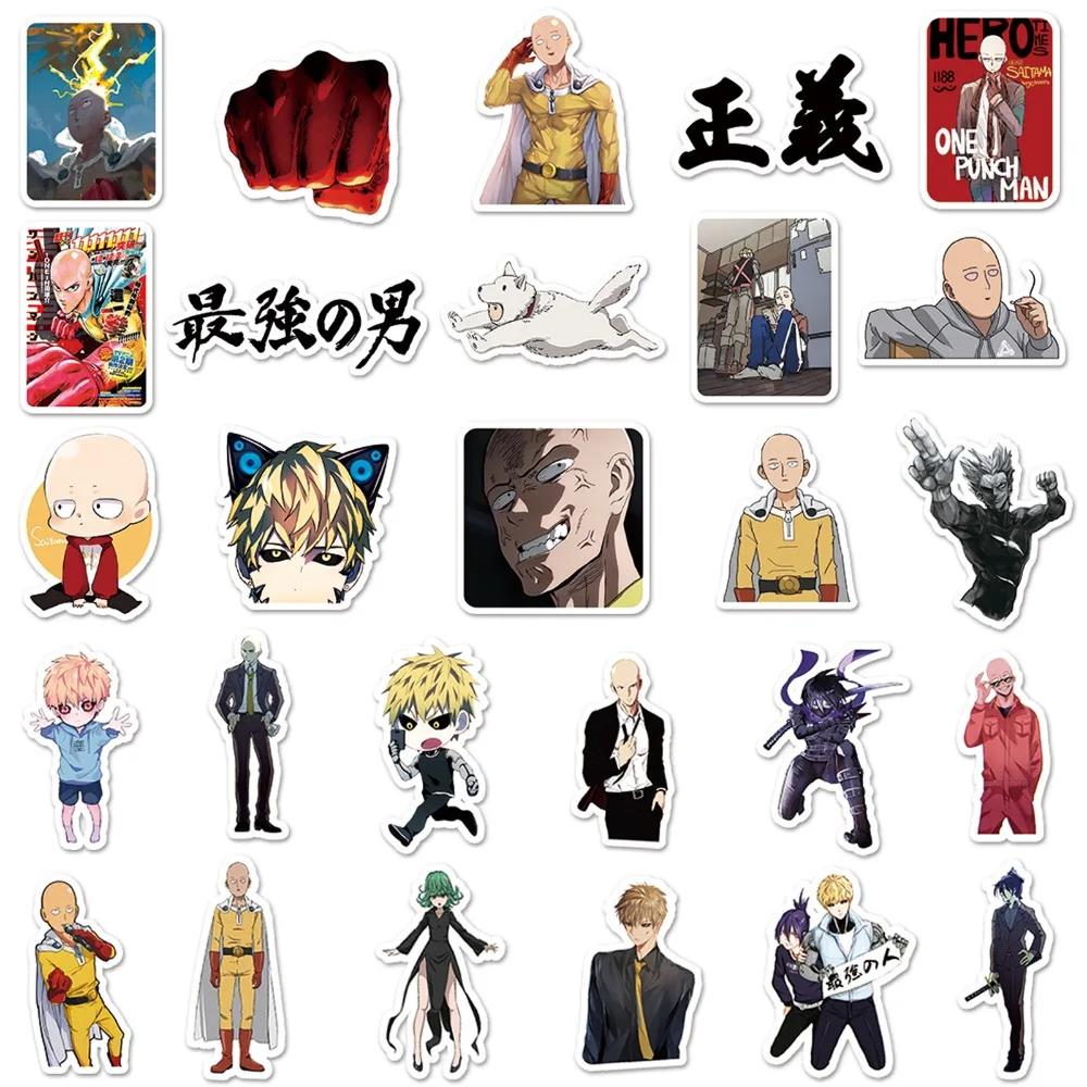 57 шт. Наклейки Аниме One Punch Man Японская Манга Мультфильм Сайтама Генос Рисунок Каракули Декор для Ноутбуков Чехлов
