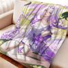 Cartoon Printed Flannel Blanket for Beds Hiking Picnic Fashionable Bedspread Throw Blanket