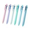 Office Kids Pen 6 in 1 Ball Pen Multifunction Macaron Pens Multicolor Pen Ballpoint Pen 6 Color Pen