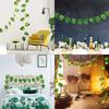 1.5/3/6M Led Monstera Leaf String Lights Battery Powered Tropical Rattan Palm Leaf For Wall Hanging Home Garden Decoration