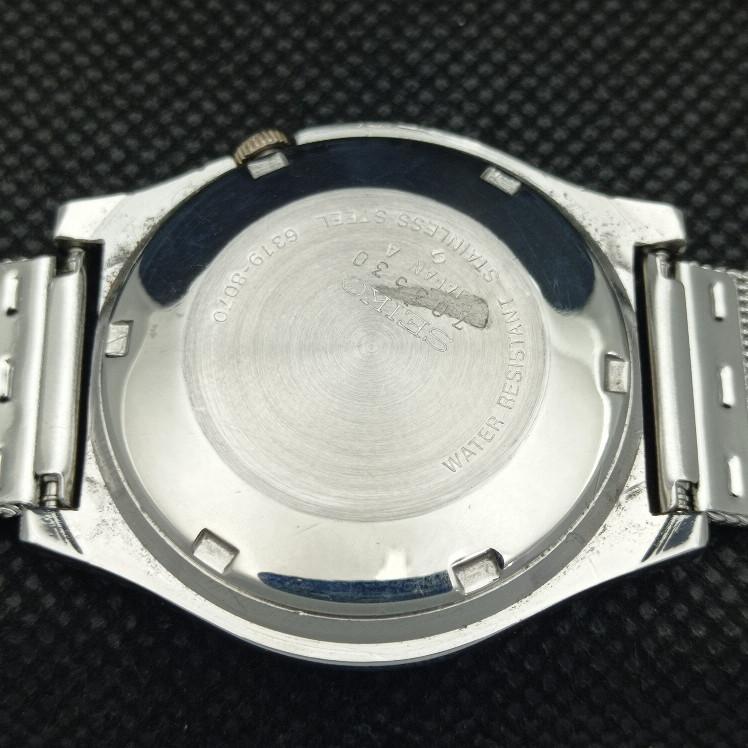 USED VINTAGE SEIKO 5 AUTOMATIC 7019A JAPAN MENS ORIGINAL DIAL WATCH A413520-2 SKU621b-a413520