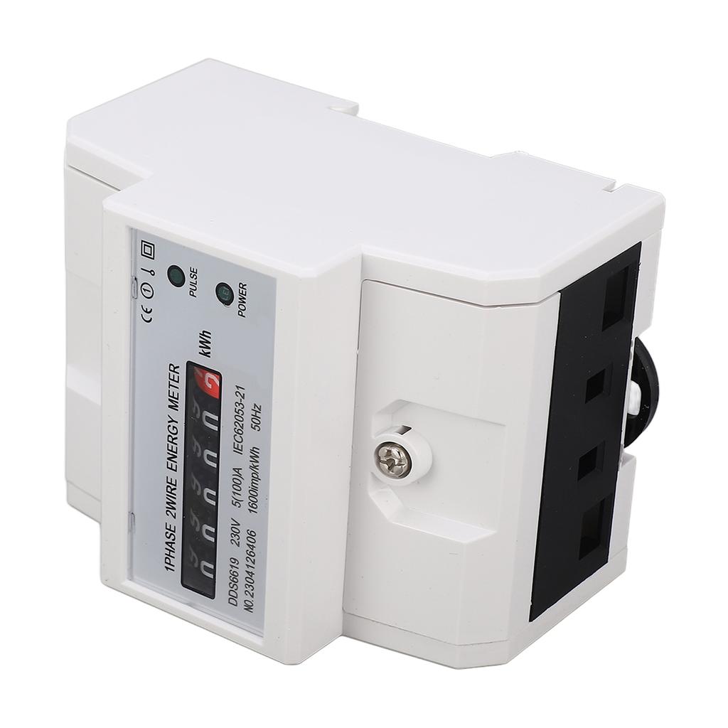 Однофазный счетчик электроэнергии, бытовой мультиметр, монтируемый на DIN-рейку, счетчик электроэнергии, вольтметр
