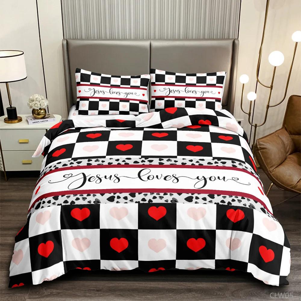 Романтический комплект постельного белья с красными розами, пододеяльник для подростков с принтом, двухъярусный полиэстеровый пододеяльник с цветочной тематикой