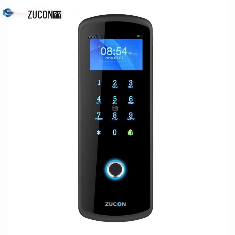 ZUCON 2.4G Беспроводная система контроля доступа по отпечатку пальца и паролю для стеклянных дверей CN вилка (адаптер в комплекте)
