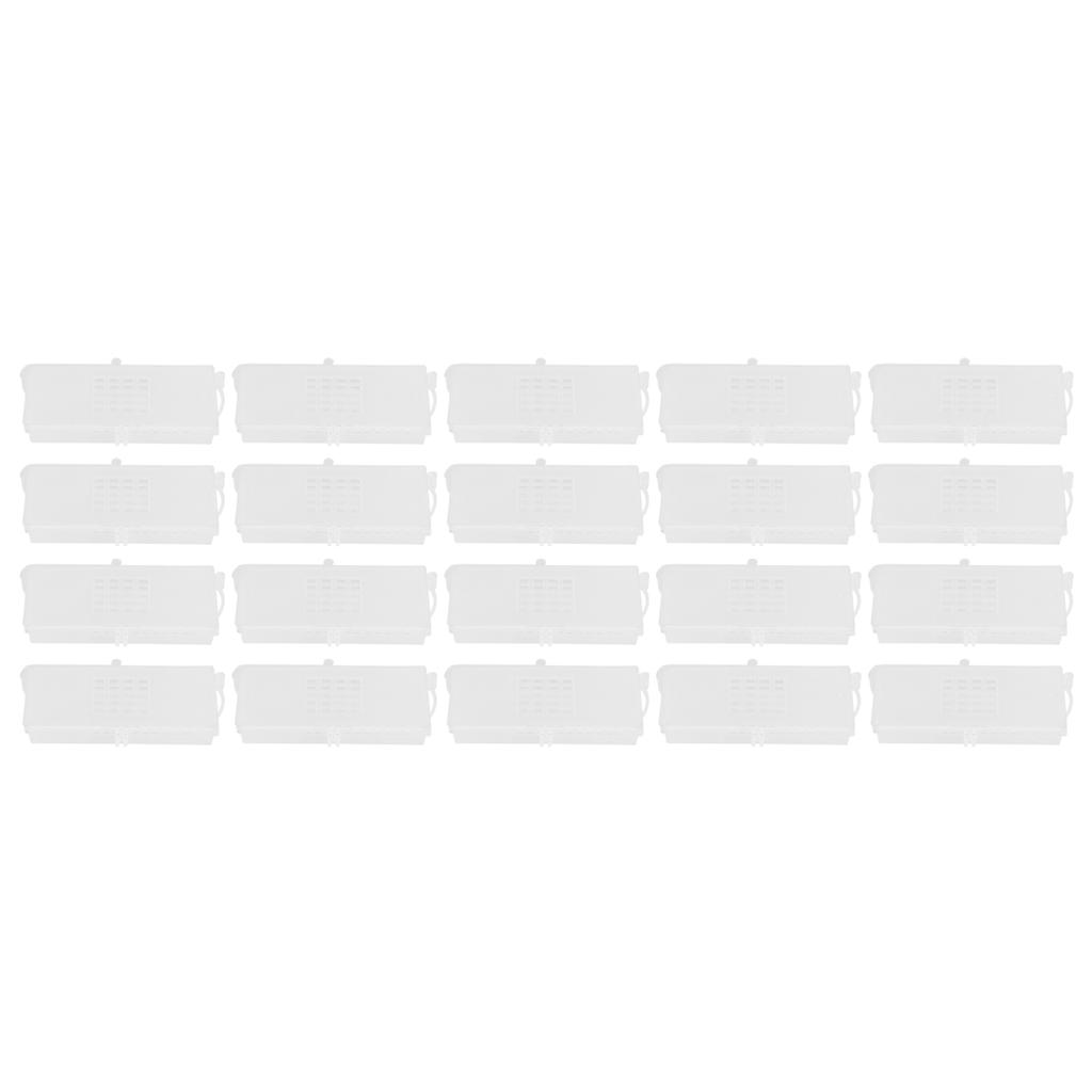 20 шт. Транспортные клетки для пчелиных маток, прозрачный ящик для отлова, инструмент для пчеловода, пчеловодческое оборудование