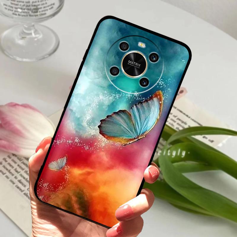 Чехол для Honor Magic4 Lite 5G ANY-LX1 LX2 LX3 Силиконовый ТПУ Мягкая крышка для телефона Для Honor Magic 4 Lite Бампер Fundas Модный Люксовый