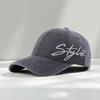 New Street Wind Side Letter Embroidery Baseball Cap Female Versatile Cap Male Couple Trendy Brand