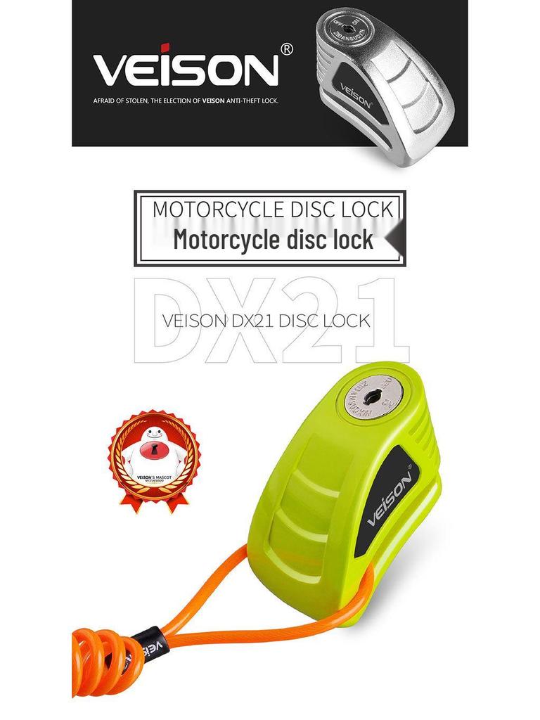 VEISON Motorcycle Disc Brake Lock Anti-theft for Electric Vehicles and Bicycles