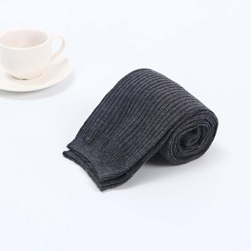 1 пара мягких зимних гольфов в вертикальную полоску для колледжа, длинные теплые гольфы