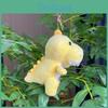 Cute 13cm Dinosaur Plush Keychain Soft Toy Adorable Cartoon Doll With Colorful Chains