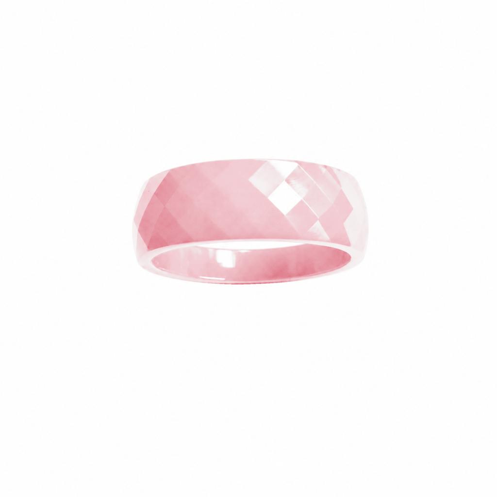 Adi Jewelry 8 мм Гранильные Керамические Кольца Высокий Блеск Геометрические Минималистичные Унисекс Украшения