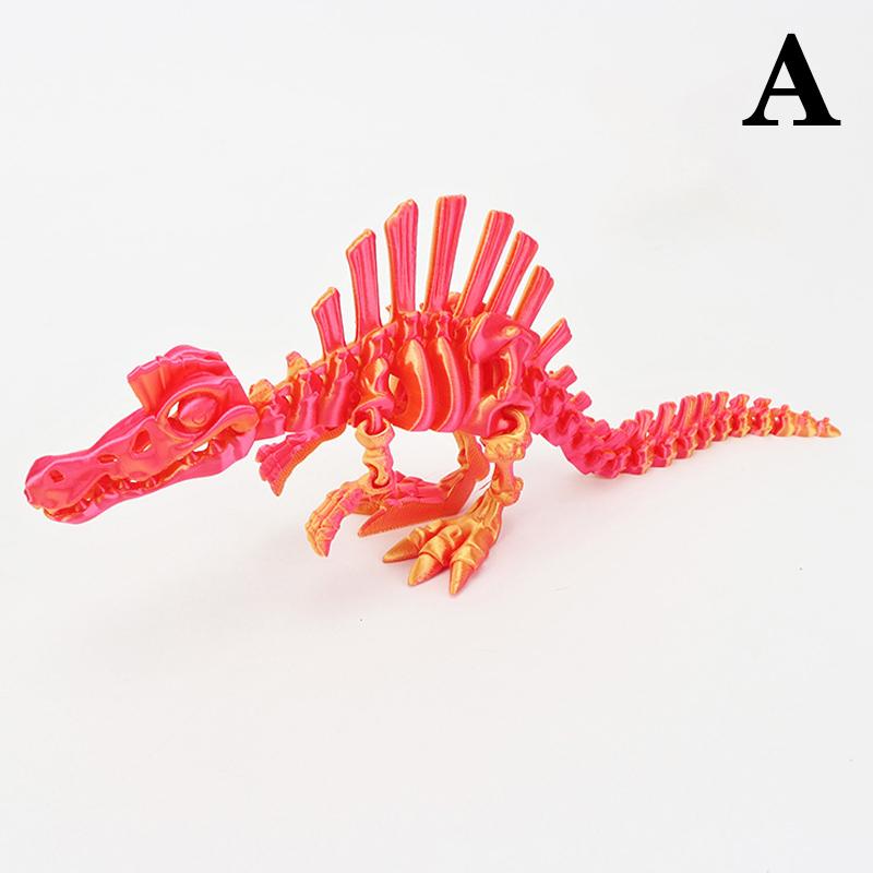 3D-печатная фигурка динозавра эхинозавра, подвижные драконы, разноцветный подарок для детей на дни рождения, креативный домашний декор