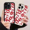 JT304 Отпечаток губ для iPhone 17 16 15 14 13 Pro Max Samsung S26 S25 Ultra A17 A16 A07 A56 A13 A14 A15 A06 A05 Xiaomi 15T Redmi 15c Note 14 13 Мягкий чехол