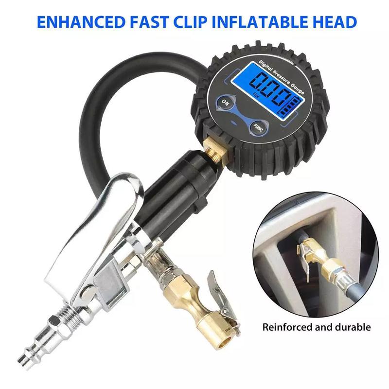 ЖК-манометр для шин 200Psi цифровой измеритель давления в шинах для мотоцикла, автомобиля, грузовика, велосипеда