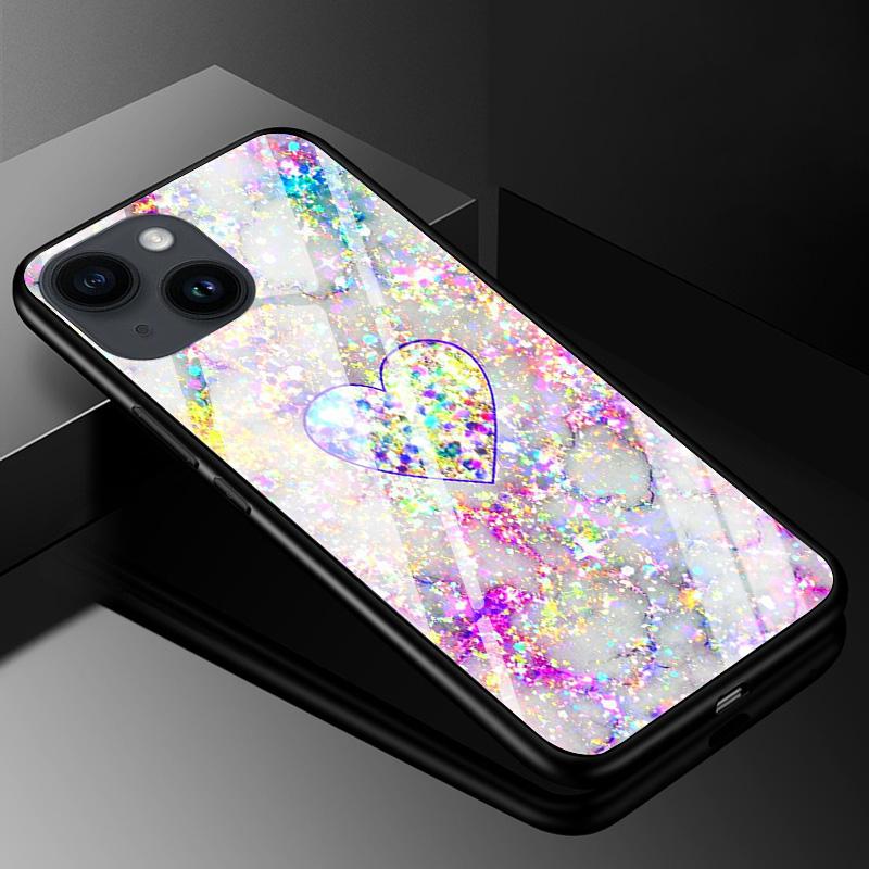 Закаленное Стекло Чехол для iPhone 13 14 Pro Max Чехол Жесткий Чехол для iphone 14pro 11 13 12 11 Pro Max 14 Plus Чехол для Телефона ТПУ Бампер