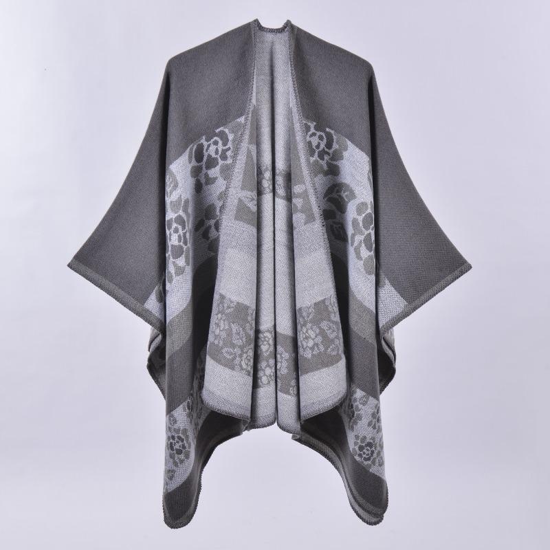 AEC Hand-sewn Edge Thickened and Lengthened Open Hot-selling Cape Air Conditioner Warm Decorative Shawl Scarf