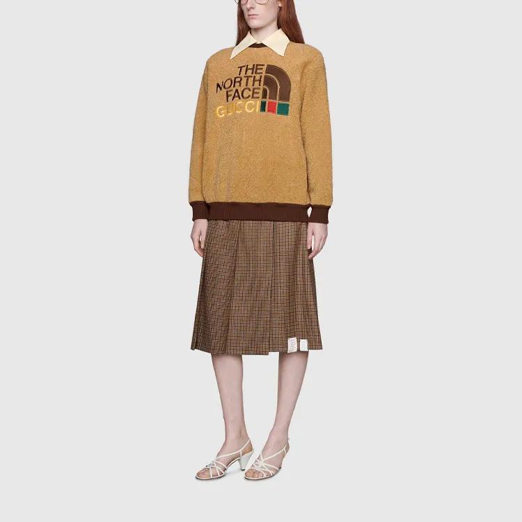 GUCCI Faux Fur Sweatshirt Brown (Unisex) Sweatshirts 644662 XJC30 2184