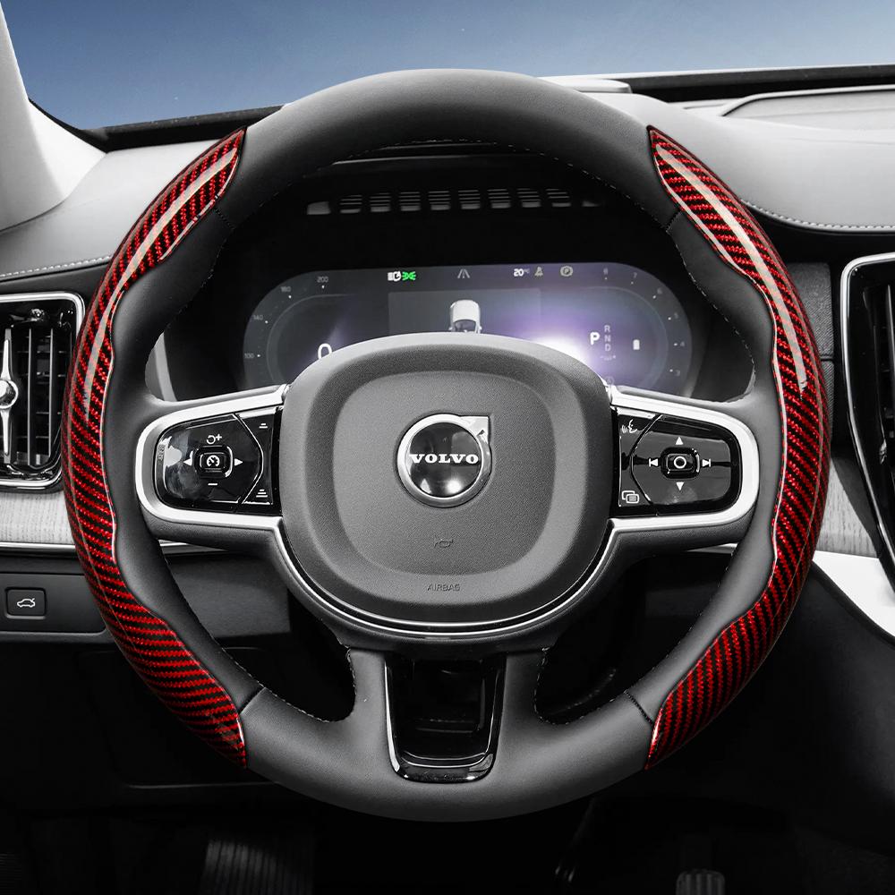 Подходит для чехла на руль Volvo с сегментированным дизайном быстросъемной фиксации, прочный, совместим с моделями, такими как Xc60, Xc40, Ex40, Xc90, S60