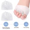 4 пары силиконовых разделителей пальцев ног для женщин, мягкие разделители пальцев ног для перекрывающихся пальцев ног, корректор стопы, выпрямитель для перекрывающихся пальцев ног