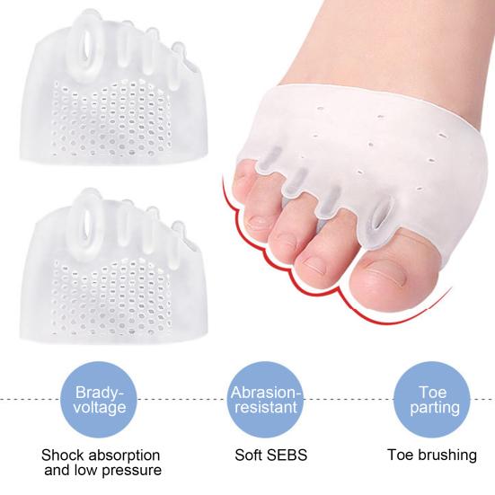 4 пары силиконовых разделителей пальцев ног для женщин, мягкие разделители пальцев ног для перекрывающихся пальцев ног, корректор стопы, выпрямитель для перекрывающихся пальцев ног