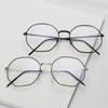 Computer Vintage Polygon Ultra Light Frame Metal Glasses Anti-Blue Light Eyeglasses Eye Protection