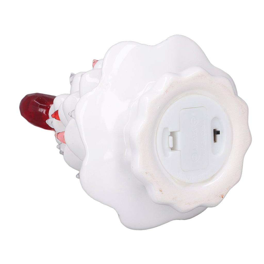 White Ceramic Tree LED Light Up Tabletop Tree Heart Topper Vintage Retro Centerpiece for Holiday Par