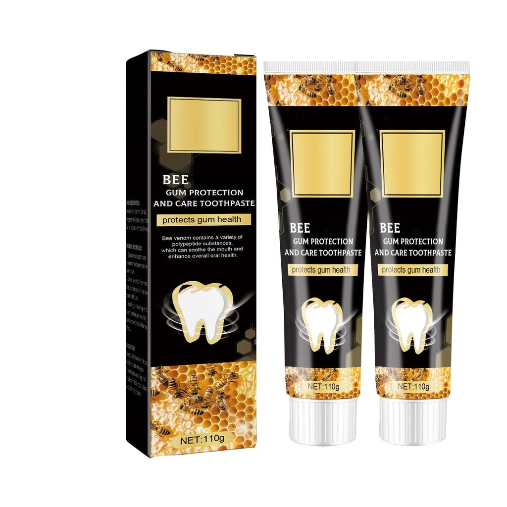 Bee Gingival Toothpaste Deep Clean Tooth Stains Toothicidal Mouthpiece Tooth Stain Removal, Teeth Whitening Booster  110g