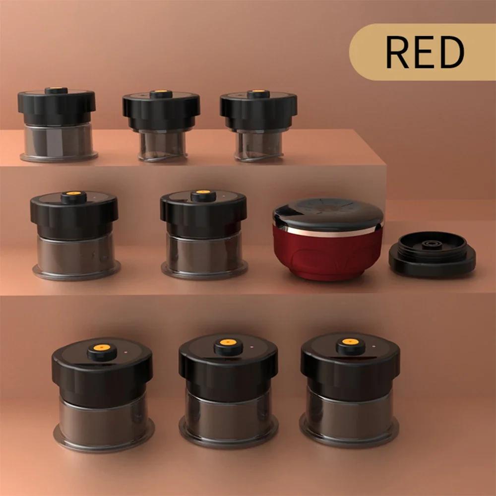 Electric Vacuum Cupping Massage 8 Cups Gua Sha Vacuum Suction Cups Anti-Cellulite Therapy Massager for Body Fat Burning Slimming