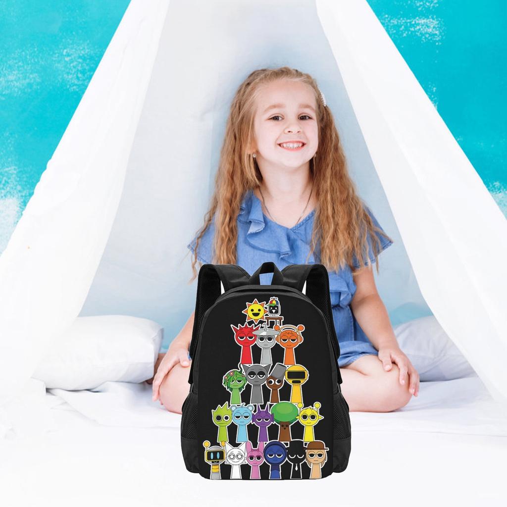 Backpack, Multi-color Backpack Cute Game Backpack, Game Fans Birthday Graduation Gift