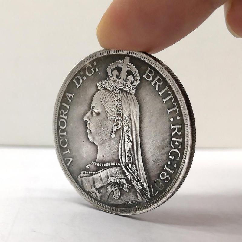 1 шт. Копия британской королевы Виктории бронзовая медаль монета 1887 года британские монеты Красный дракон коллекция старинных монет