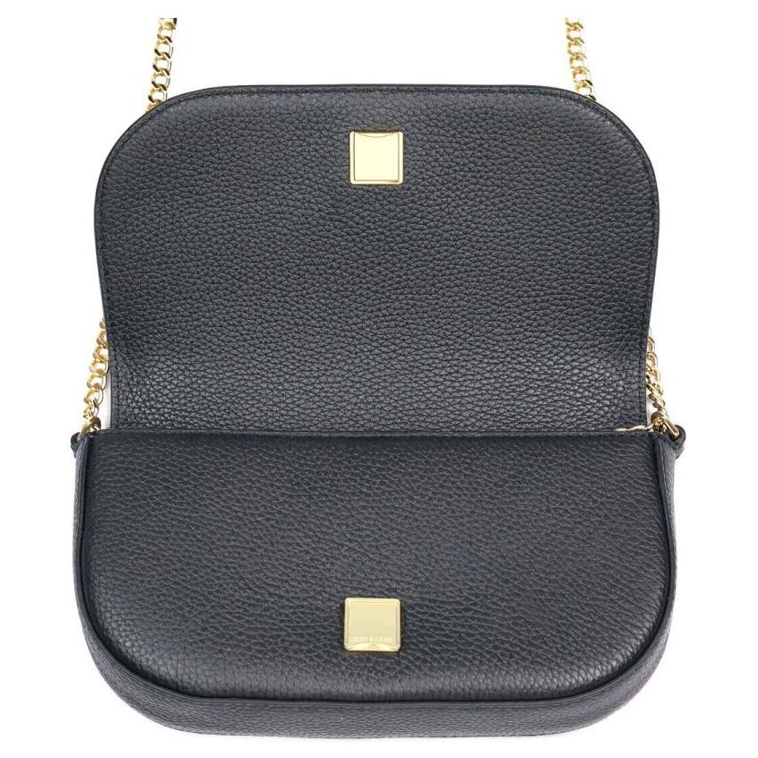 Tory Burch Chelsea Magnetic Snap Closure Flap Leather Shoulder Crossbody Bag Small Women bags Black 153566-001