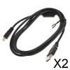 2x 1.5 Sync Charging Cord for Digital SLR Black