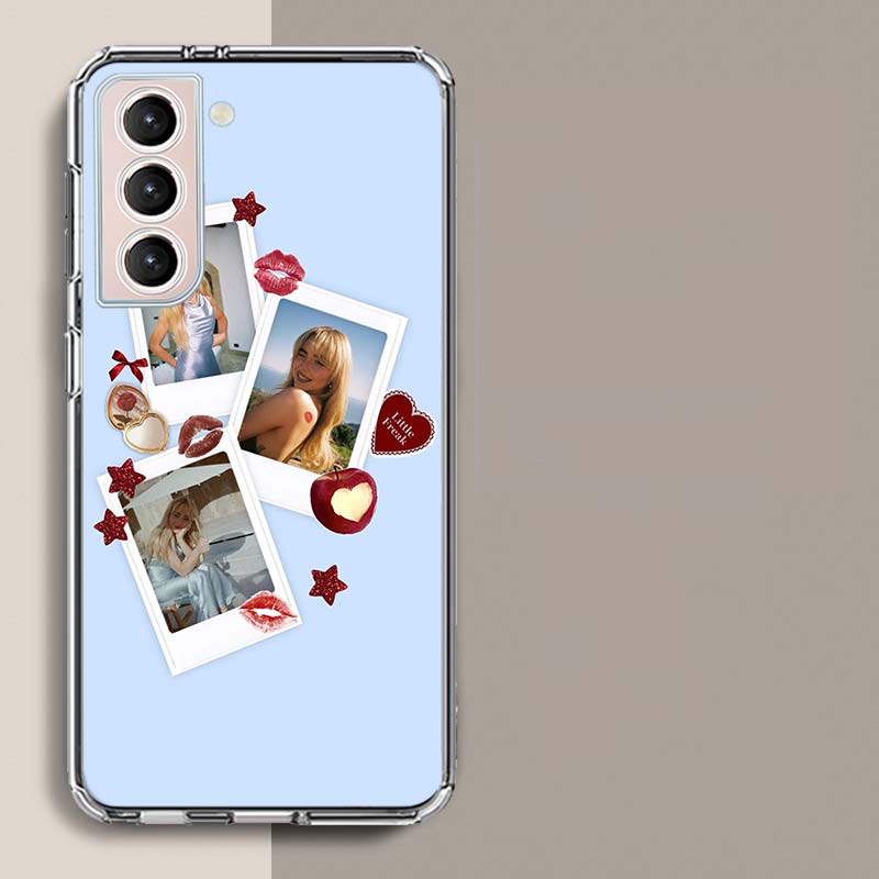 Чехол для телефона Singer S-Sabrina C-Carpenter для Samsung Galaxy S25 Edge S24 S23 FE S21 S20 S10 Plus S22 S26 Ultra Чехол Прозрачные чехлы