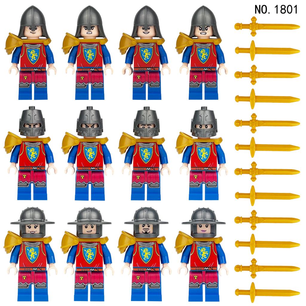 Средневековая кукла-солдат 1801 года, кукла древнеримского ордена, детские строительные блоки, игрушка