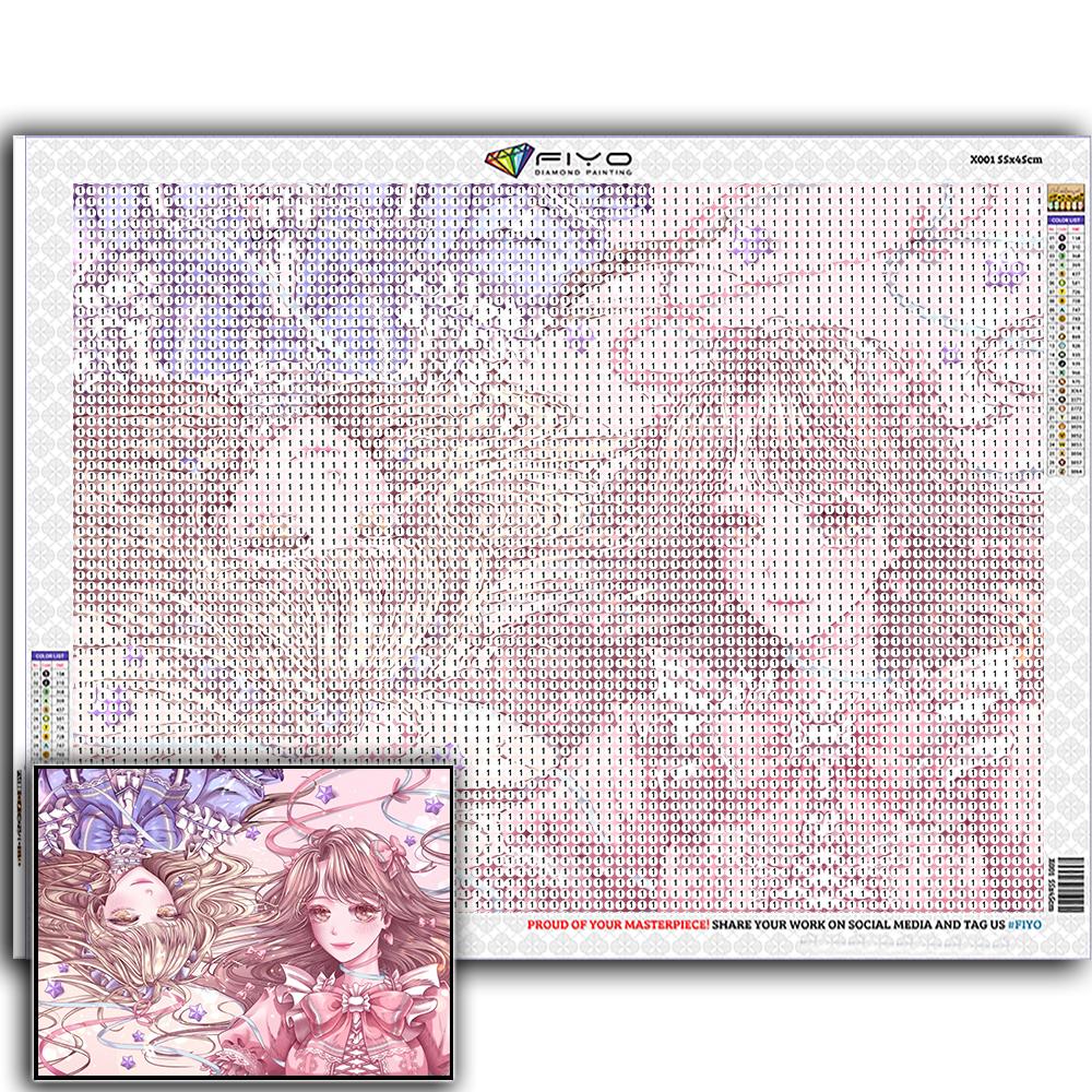 Набор для алмазной живописи Девушка-девушка 5D DIY Алмазная вышивка Портретные фотографии Стразы Мозаичное украшение
