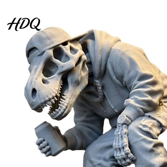 Игровое тематическое украшение в виде черепа 3D-печать статуэтки сидящего скелета Хэллоуин Декор для помещения