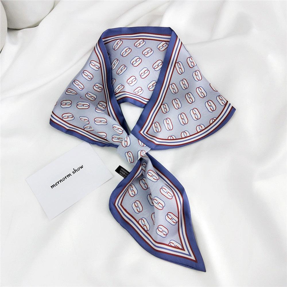 Новые шарфы Шелковые шарфы Женские весенние и осенние длинные декоративные профессиональные шарфы Летние тонкие стили в сочетании с рубашками Стильные