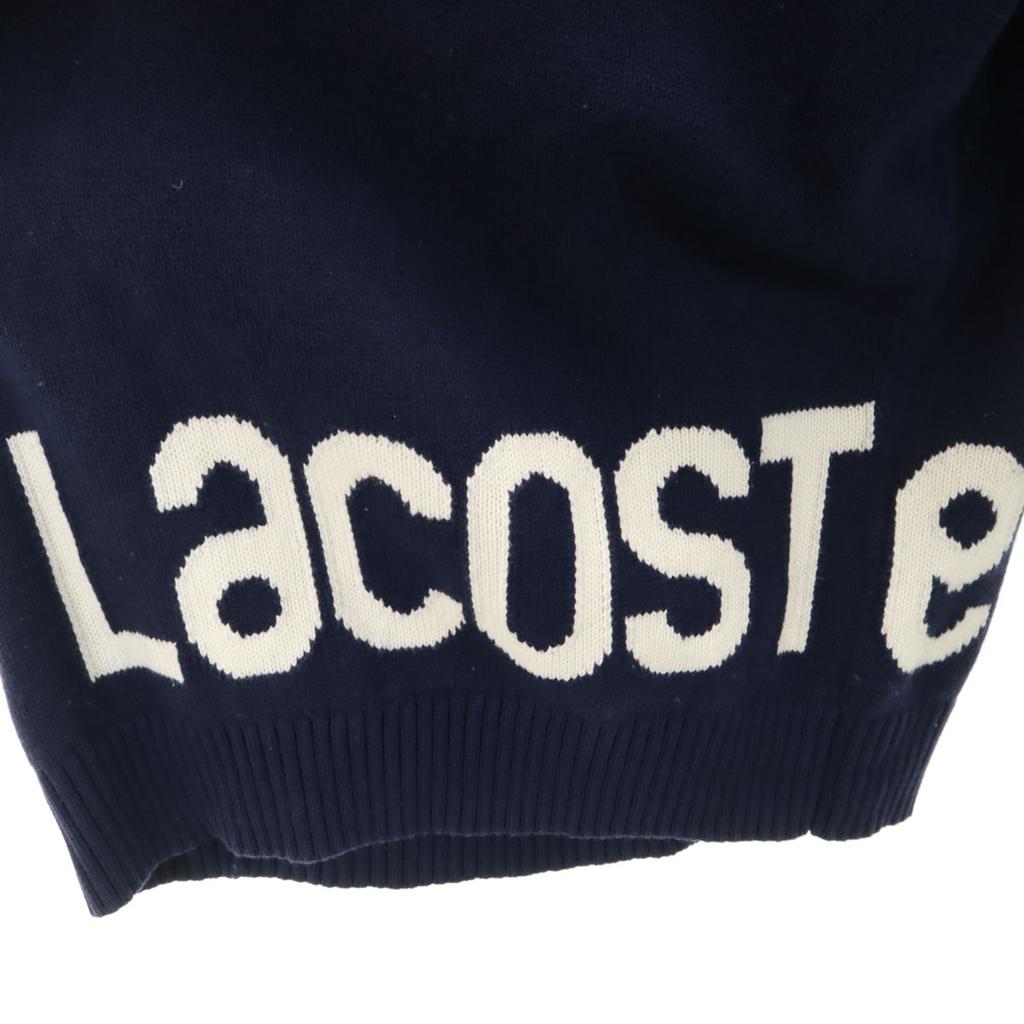 Lacoste Вязаный свитер с длинным рукавом и круглым вырезом 40 Темно-синий Женский Б/у