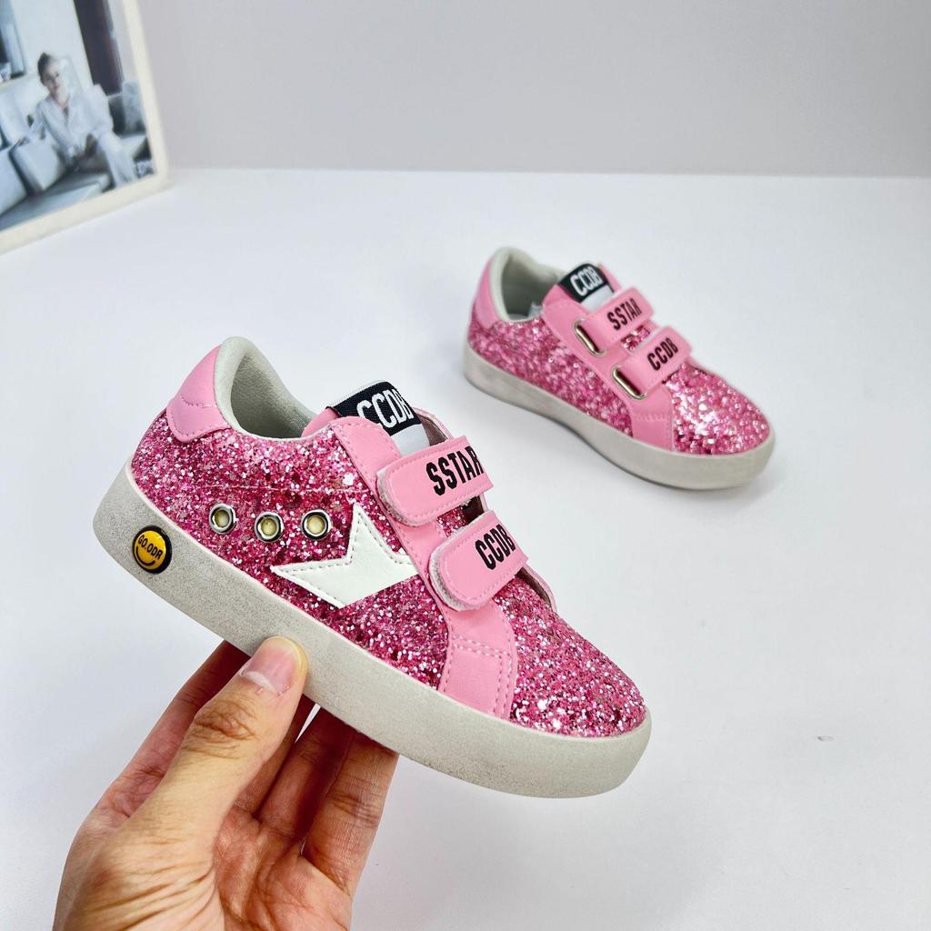 5078 Новые Сезоны Корейский Стиль Звездные Кроссовки для Девочек, Модная Повседневная Обувь на Мягкой Подошве