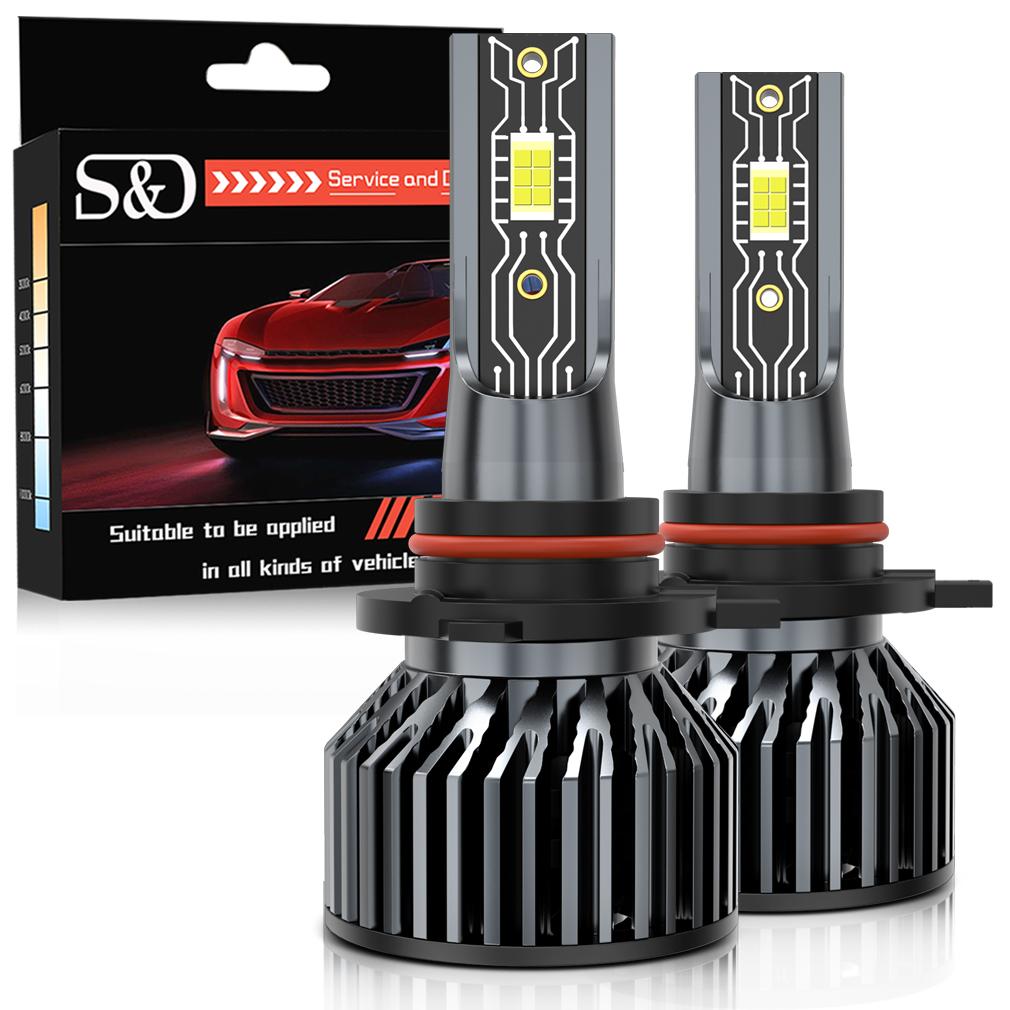 2Pcs 50000LM H4 H7 Led 3570 CSP H1 H8 H11 9005 HB3 9006 HB4 9012 Hir2 H13 9008 H3 Car Headlight Bulbs Canbus Auto Turbo Lamp 12V 6500K White