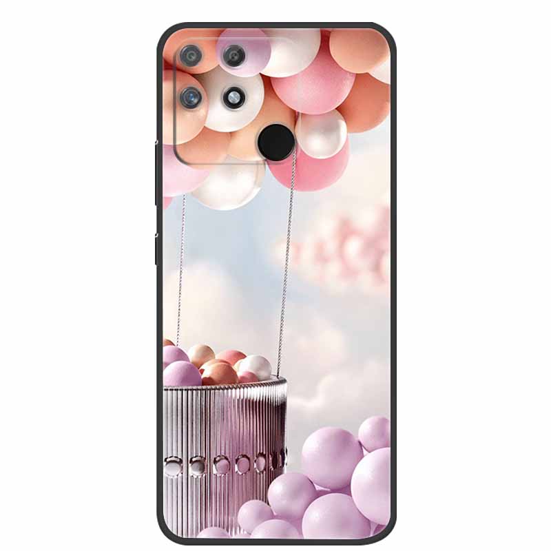 For Redmi 10C Case Redmi10C Black Soft Silicone Phone Case For Xiaomi Redmi 10C Back Cover Case Redmi 10 C Power Funda POCO C40