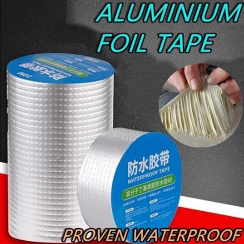 Водостойкая бутиловая лента, алюминиевая фольга, суперпрочная самоклеящаяся лента для ремонта трещин в стене