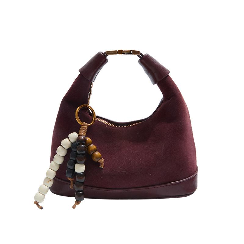 Сумка премиум-класса нишевая женская осень-зима 2025 новая матовая ретро сумка-мессенджер повседневная взрывная портативная сумка-пельмень