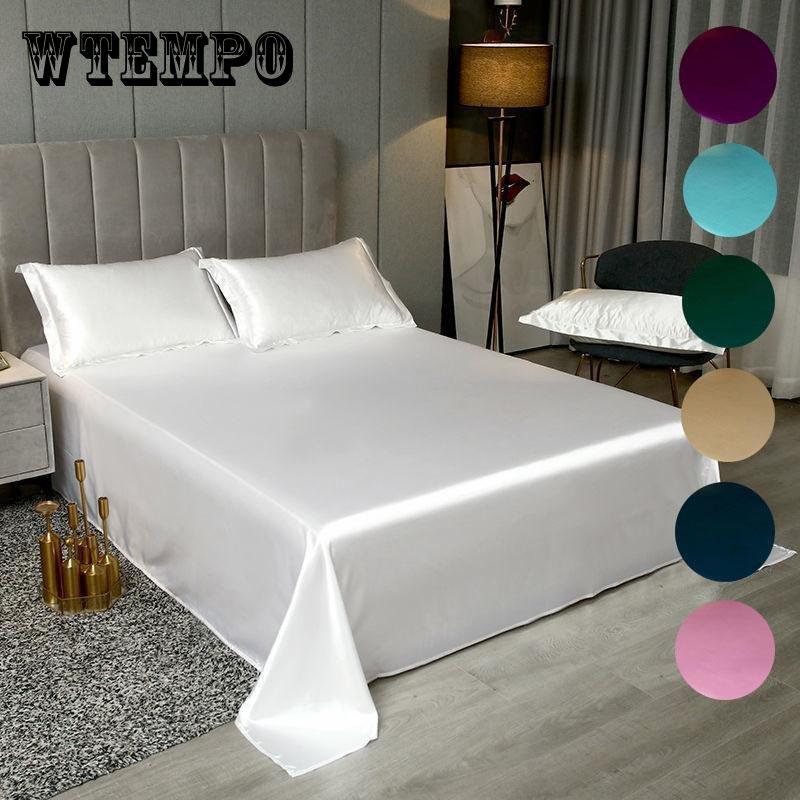 Простыня размера «queen-size» 1,8 м/2 м, летние простыни из ледяного шелка, шелковые скользкие бытовые простыни из ледяного шелка