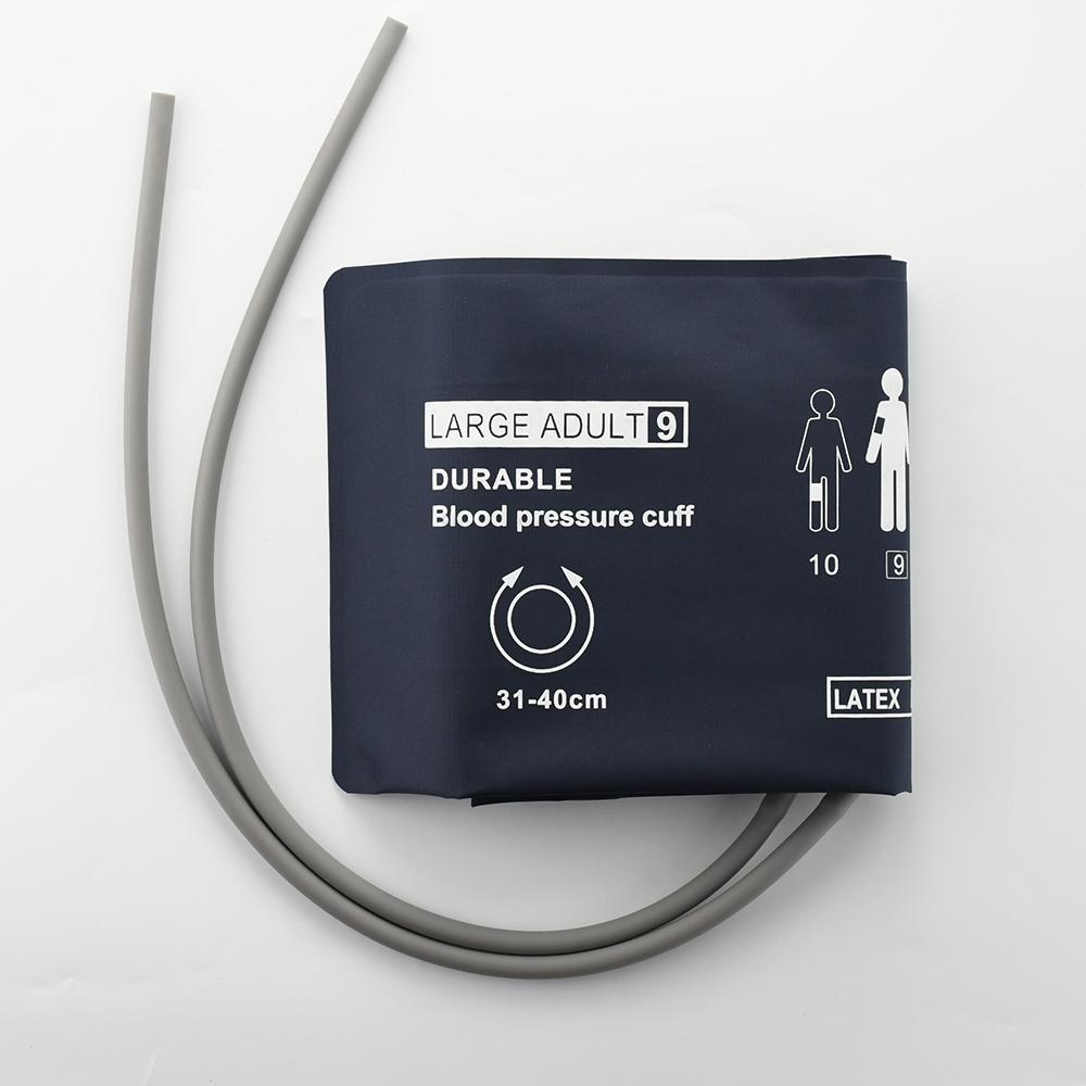 Многоразовая неинвазивная манжета для измерения артериального давления НИАД, двойной шланг, нейлоновый композитный материал, для монитора пациента с двумя трубками