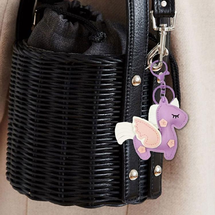 Стильный брелок с мотивом летящей лошади, изготовленный из качественной ПУ кожи, многофункциональный аксессуар для мужчин и женщин, подарок