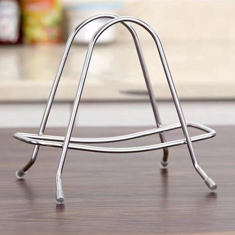 Стойка для полки, многослойная, экономящая место, нержавеющая разделочная доска, практичный кухонный органайзер, держатель для крышки кастрюли, железный арт-дом