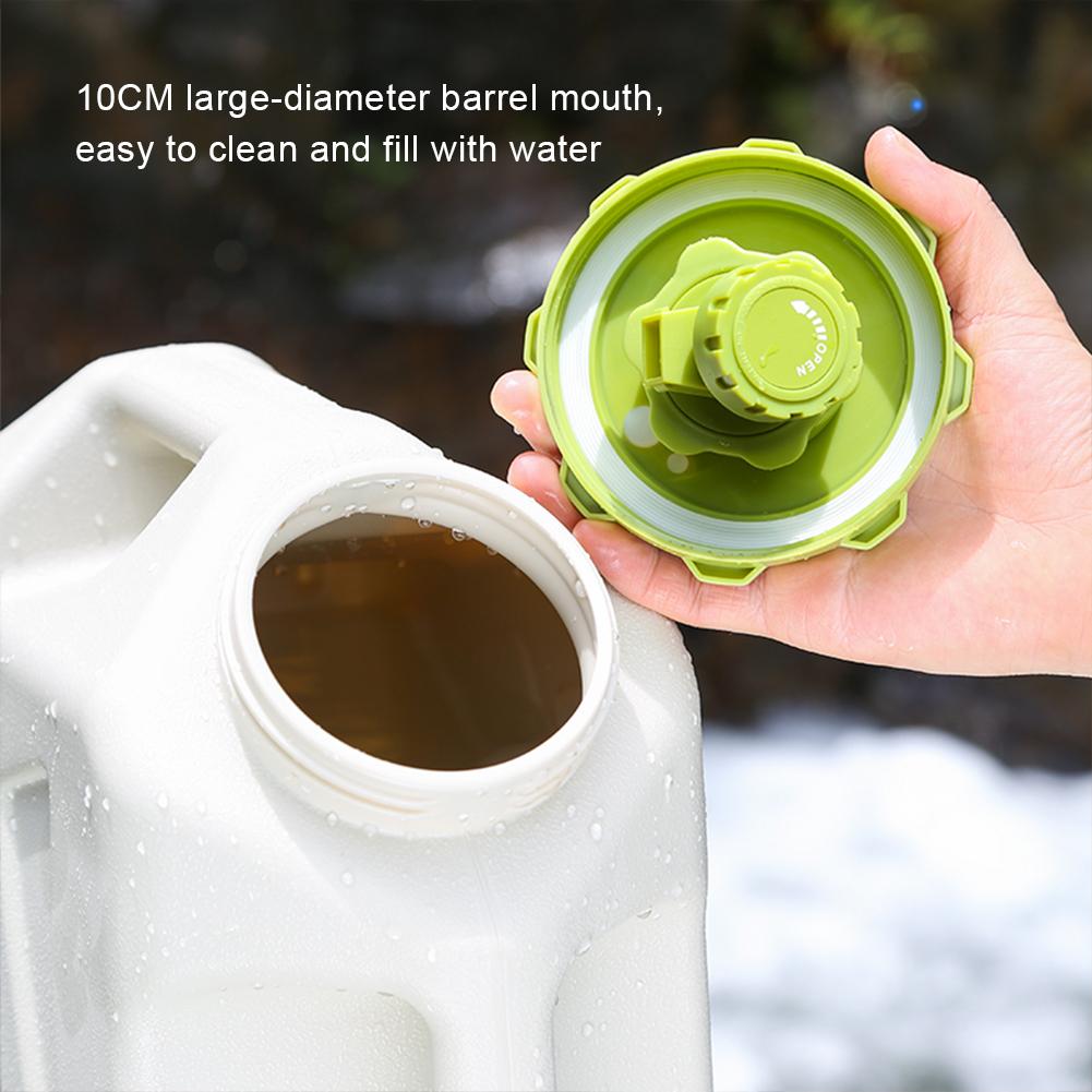 5/11/12L Camping Water Container Outdoor Water Bucket Large Portable Outdoor Water Bag Detachable Faucet Picnic Drive Water Tank