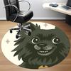 1PC Puppy Moon Office Round Area Rug,  Mat Suitable ForOffice, Under Office Chairs Bedroom Living Room Home Decor, Room Deco