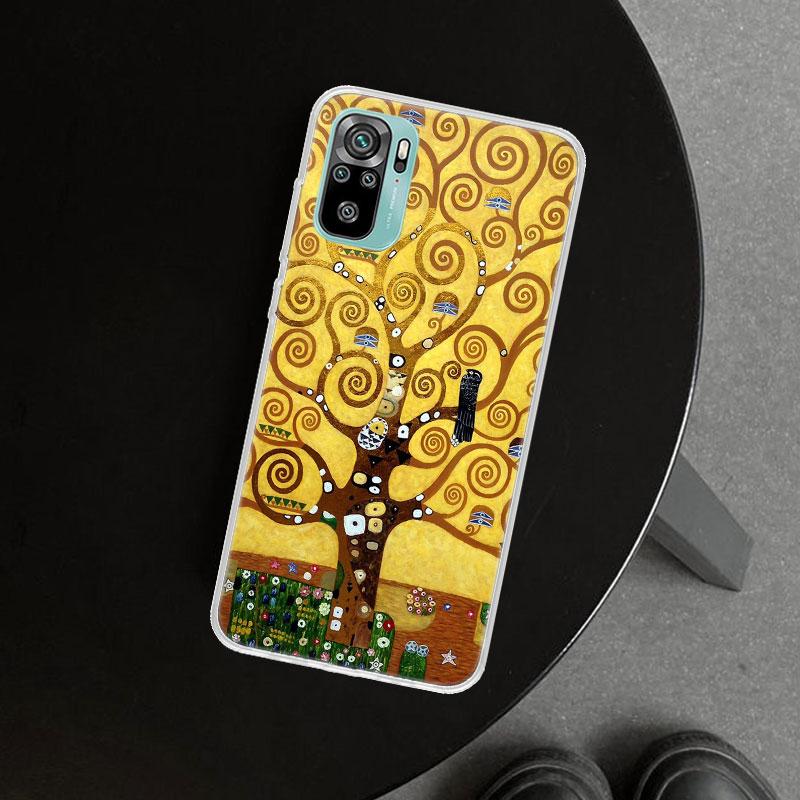 Чехол для телефона "Поцелуй" Густава Климта для Xiaomi Redmi Note 15 14 13 12 11 Pro Plus 14S 12S 11S 11T 11E 10S 10 Индивидуальные Fundas